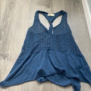 Hollister navy blue tank top